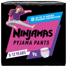 Ninjamas Pants Luierbroekjes Meisje Maat 8 8-12 Jaar 9 Stuks