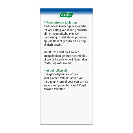 A.Vogel Atrosan bij Milde Gewrichtspijn en Reumatische Pijn Tabletten 60 stuks