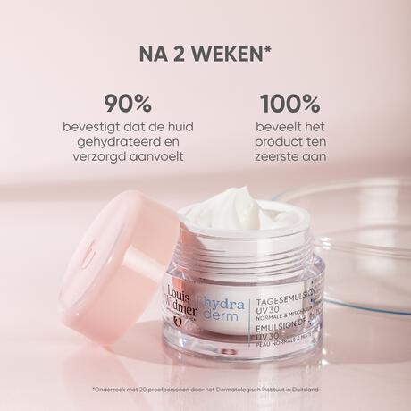 Louis Widmer Hydraderm Dagemulsie UV SPF30 Zonder Parfum 50 ML
