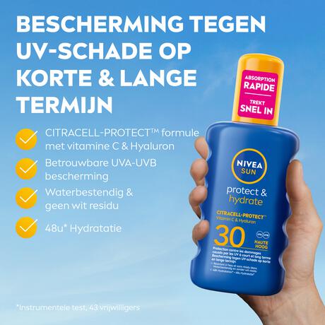 NIVEA SUN Zonnebrand Protect & Hydrate Zonnespray SPF30 200 ML