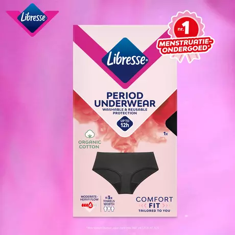 Libresse Intimawear Hipster Menstruatieondergoed Zwart Small 1 stuk&nbsp;
