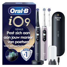 Oral-B iO 9 Roze & Zwart Duo Elektrische Tandenborstels