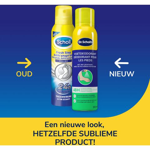 Scholl Voetdeodorant Fresh Step Voetenenspray 150 ML