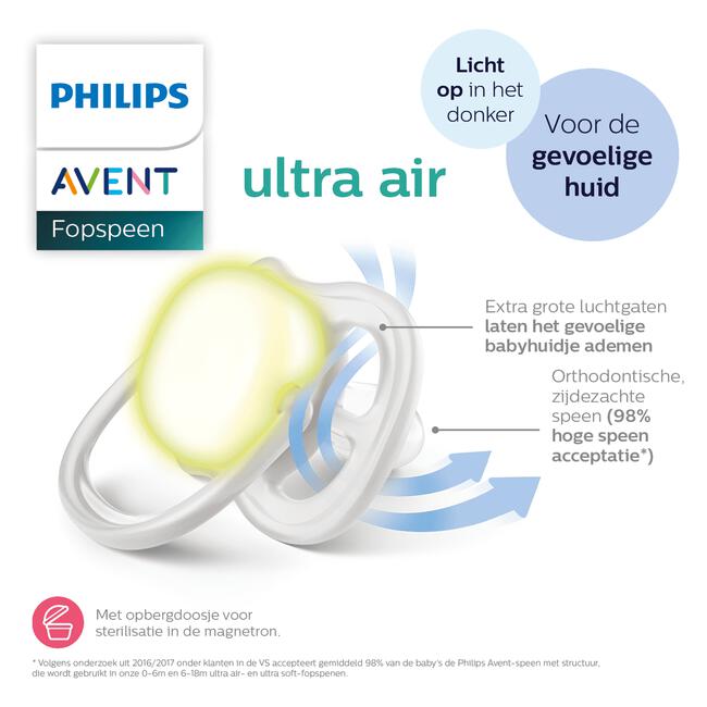 Philips Avent Soother Air 18M+ BEIGE/DAWN