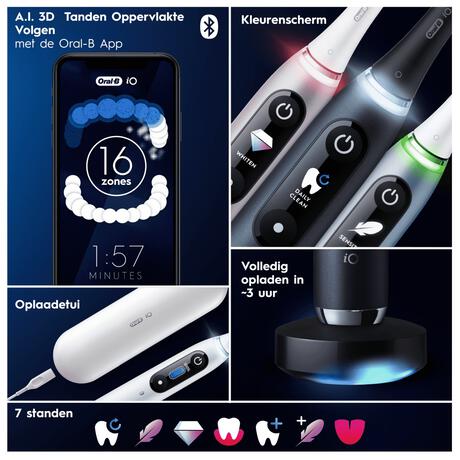 Oral-B iO 9S Zwart Elektrische Tandenborstel By Braun