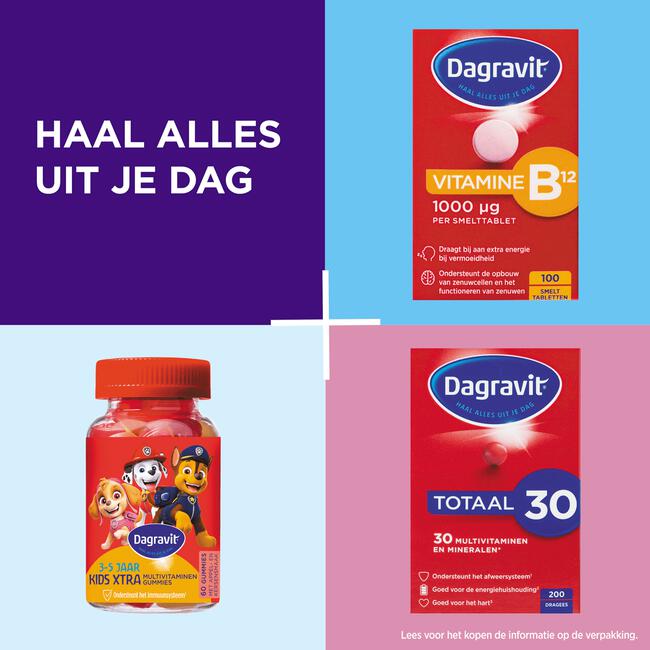 Dagravit Vitamine B12 1000μg  100 smelttabletten