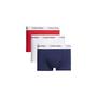 Calvin Klein Boxers 3-pack White/Red Ginger/Pyro Blue maat S