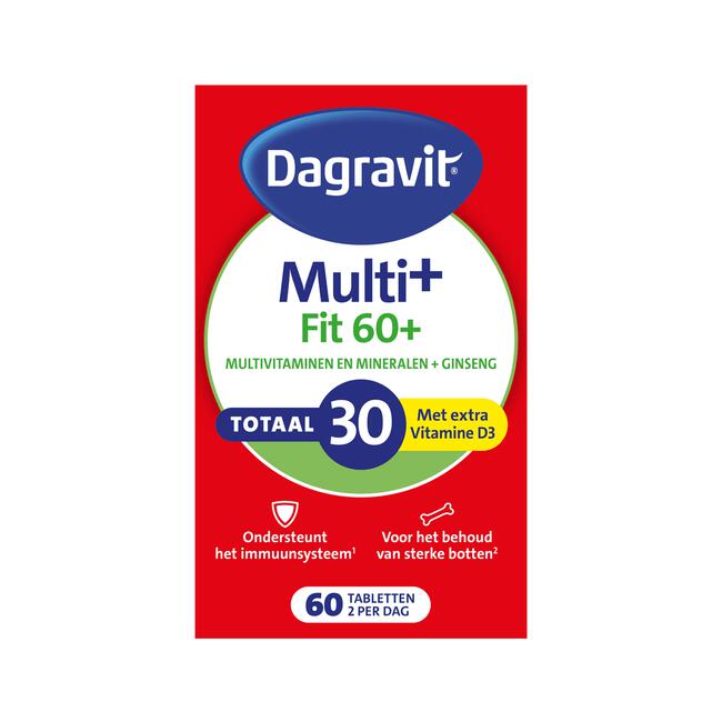 Dagravit Vitaal 60+ Totaal 30 Xtra 60 tabletten