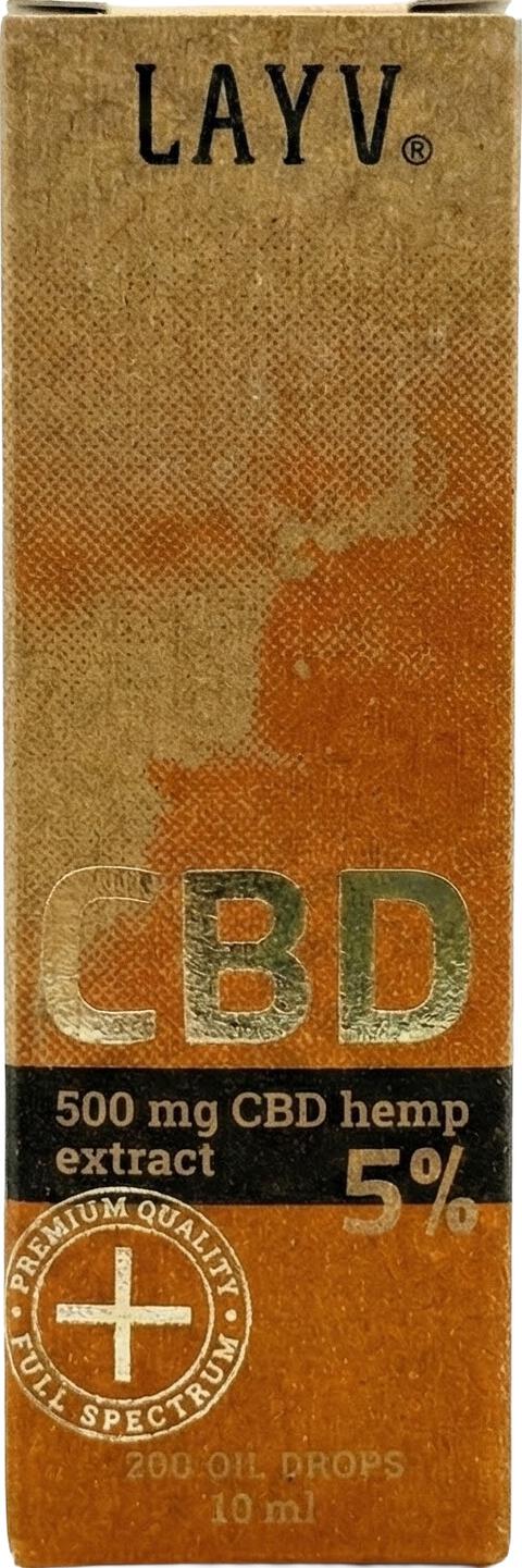 Layv Clean +500 mg Full Spectrum CBD Olie