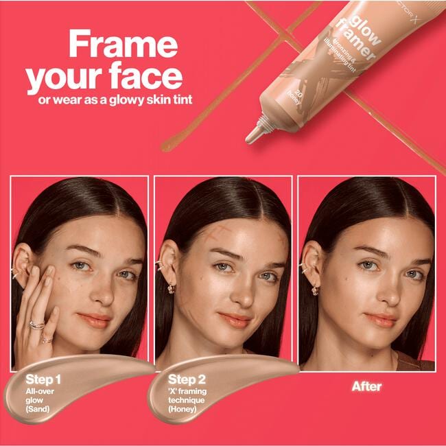 Max Factor Glow Framer bronzer en highlighter - Brons - 50 Bronze