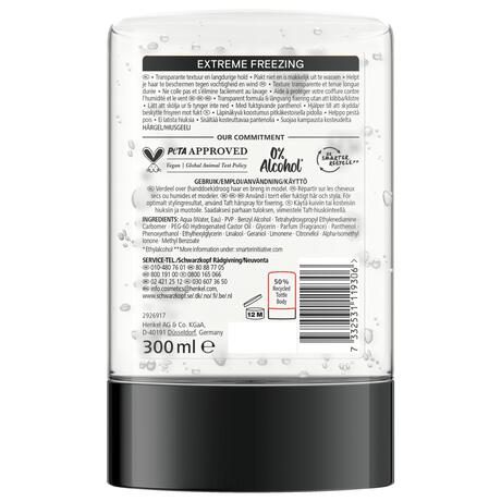 Taft Styling Gel Extreme Freezing Gel 300 ML