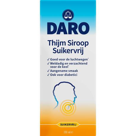 Daro Thijm Siroop Suikervrij 200 ML