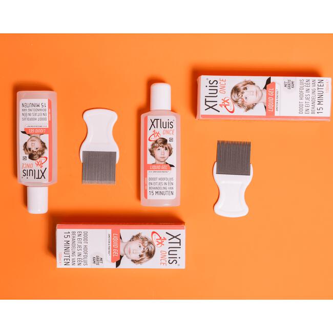 XTluis Once Liquid Gel 100 ML Dood Hoofdluis en Eitjes Inclusief Luizenkam