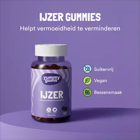Yummygums IJzer 10mg Vegan 30 Gummies