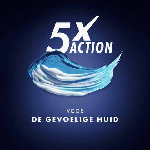 Gillette Fusion Scheergel Gevoelige Huid 200 ML 2 Stuks