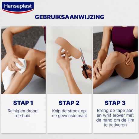 Hansaplast Sport Kinesiologie Tape Blauw 5 CM x 5 M