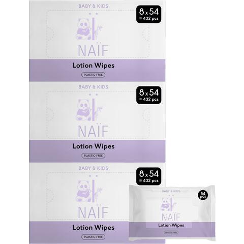 Naïf Plasticvrije Lotion Billendoekjes 24x54 stuks