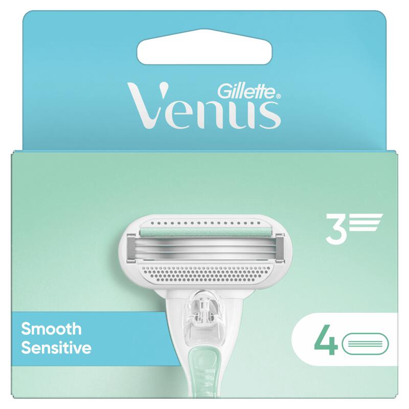 Gillette Venus Smooth Sensitive Navulmesjes 4 stuks