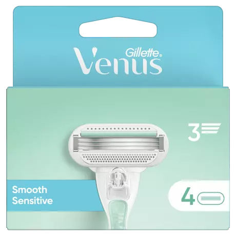 Gillette Venus Smooth Sensitive Navulmesjes 4 stuks
