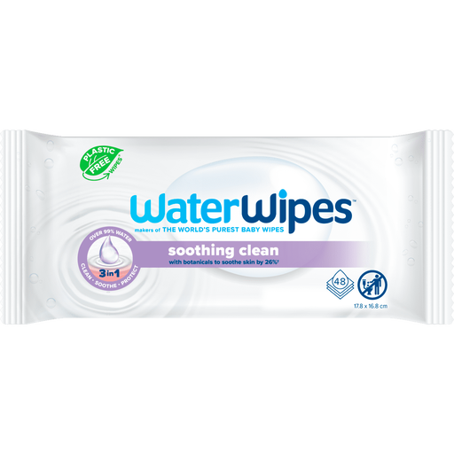 WaterWipes Soothing Clean Billendoekjes 48 stuks