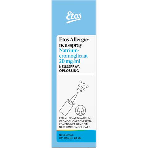 Etos Allergie Neusspray Natriumcromoglicaat 20 mg/ml 20 ML