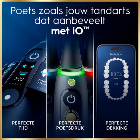 Oral-B iO 9 Roze & Zwart Duo Elektrische Tandenborstels