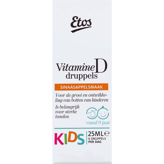 Zich afvragen Afkorting Reproduceren Etos Kids Vitamine D Druppels 25 ML 25 ML | Etos