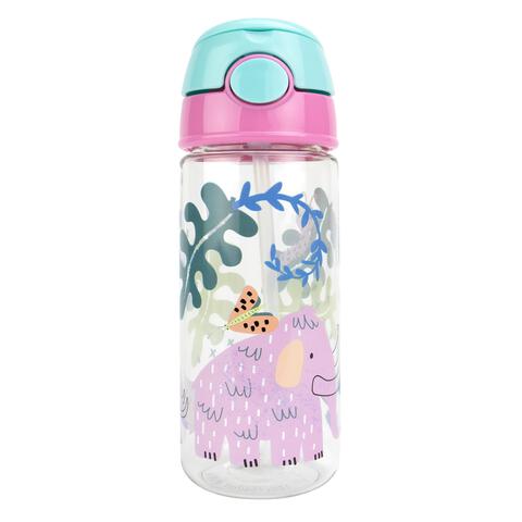 Nûby Beker Met Zacht Rietje en Drukknop Uit Tritan 3+ Jaar Roze 540 ML