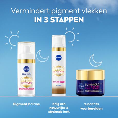 NIVEA Cellular Luminous630 CC Fluid SPF30 Deep 40 ML