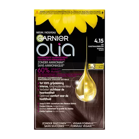 Garnier Olia Permanente Haarverf 4.15 IJs-Kastanjebruin