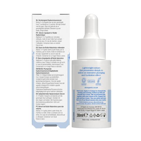 Dr Organic Boost Plumping Hyaluronic Acid Serum 30 Ml