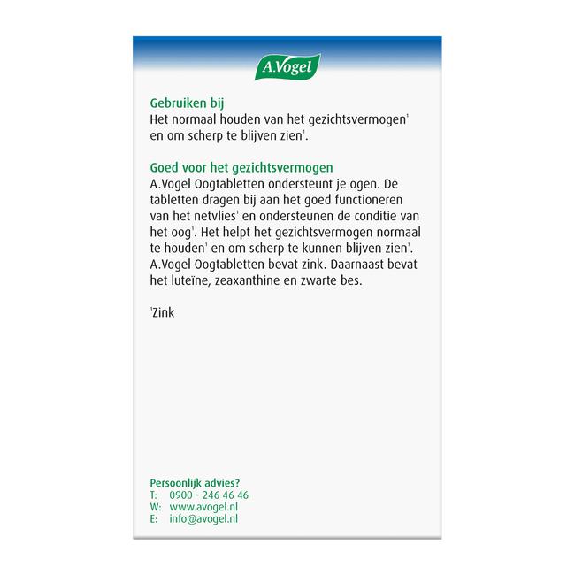 A Vogel Oogtabletten