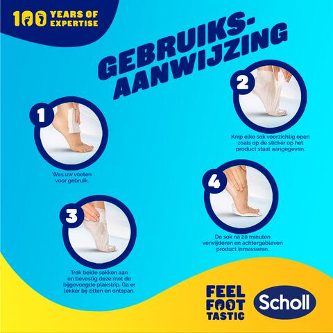 Dr.Scholl's Hydraterend & Verzachtend Voetmasker Aloe Vera 1 paar