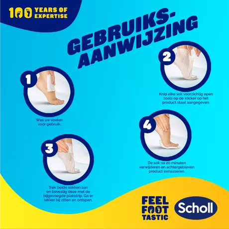 Dr.Scholl's Hydraterend & Verzachtend Voetmasker Aloe Vera 1 paar