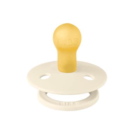BIBS Fopspeen Two Pack Natuurlijk Rubber Ivory/Dark Oak Maat 1