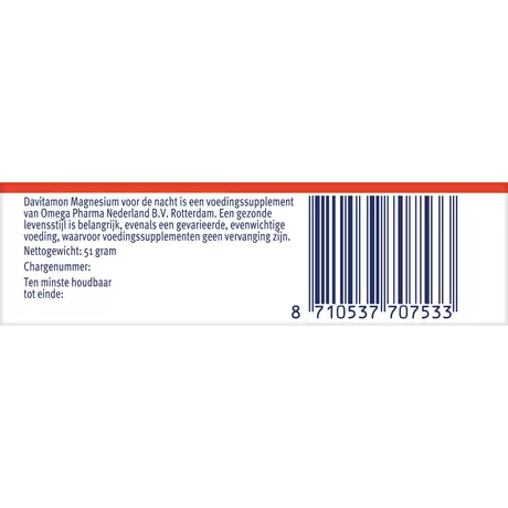 Davitamon Voor De Nacht Magnesium Tabletten 30 stuks