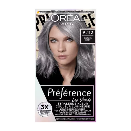 L'Oréal Paris Préférence Vivids Permanente Haarverf 9.11 Smokey Grey