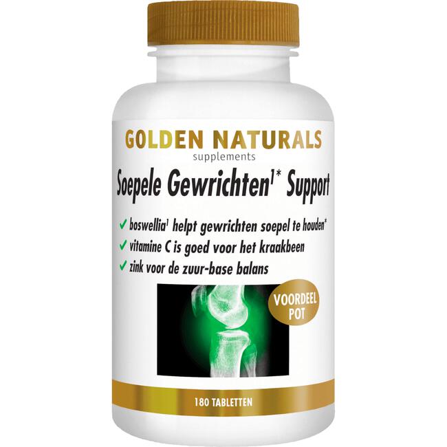 Golden Naturals Soepele Gewrichten Support Tabletten 180 stuks