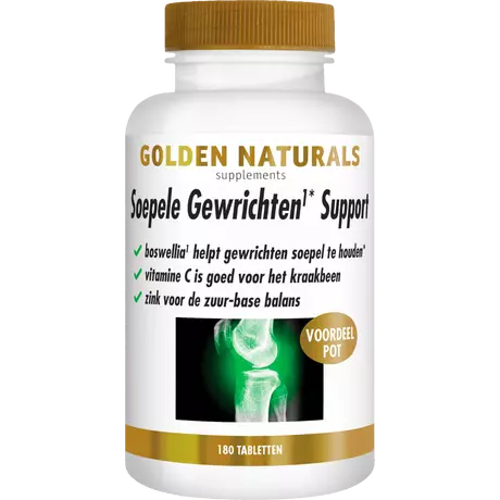 Golden Naturals Soepele Gewrichten Support Tabletten 180 stuks
