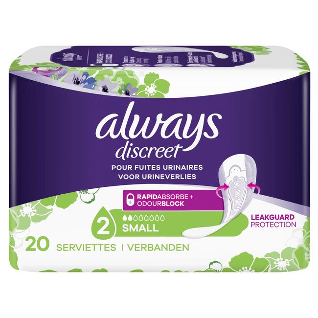 Always Discreet Small Verband Voor Urineverlies 20 stuks