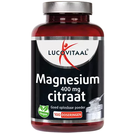 Lucovitaal Magnesium 400 mg Citraat Poeder 100 doseringen