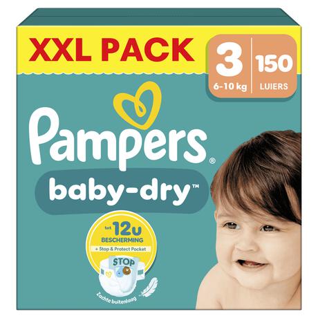Pampers Baby Dry XXL Pack Luiers Maat 3 6-10 KG 150 Stuks