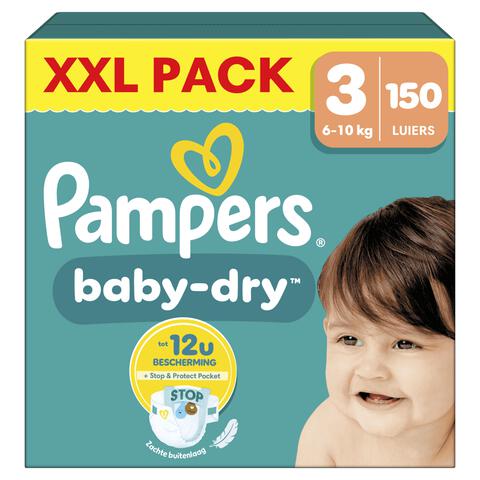 Pampers Baby Dry XXL Pack Luiers Maat 3 6-10 KG 150 Stuks