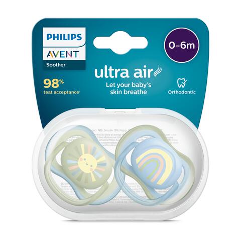 Philips Avent Fopspeen Ultra Air Day 0-6M Double Pack - SCF087/02