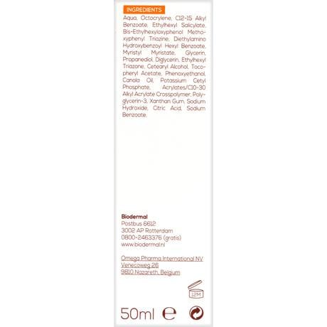 Biodermal Gevoelige Huid Zonnecrème Gezicht SPF30 50 ML