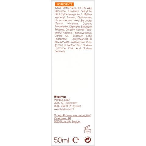 Biodermal Gevoelige Huid Zonnecrème Gezicht SPF30 50 ML