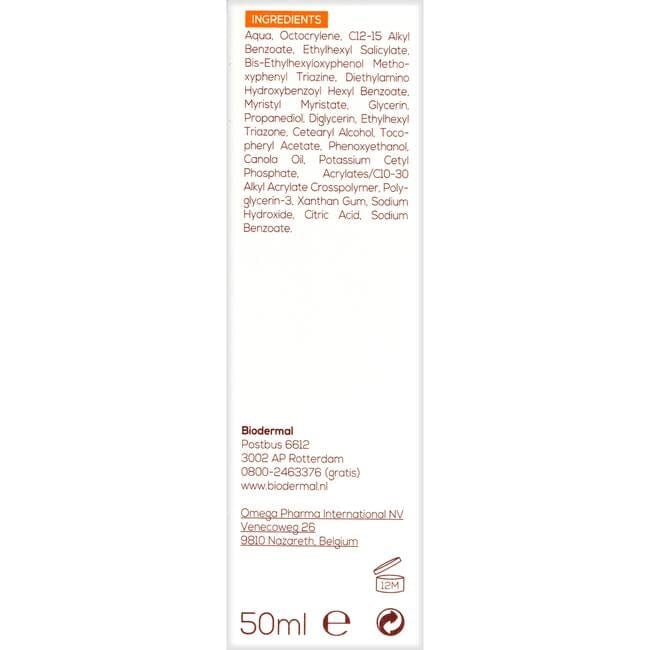 Biodermal Gevoelige Huid Zonnecrème Gezicht SPF30 50 ML