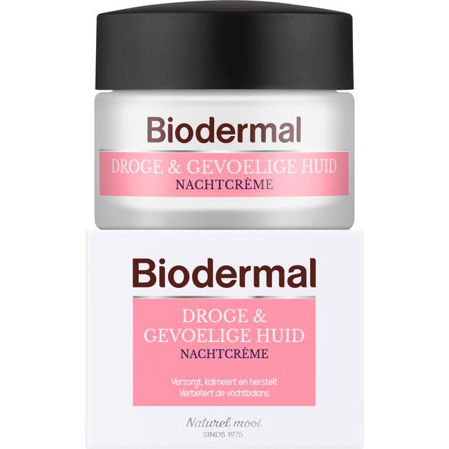 Biodermal Droge & Gevoelige Huid Nachtcrème 50 ML