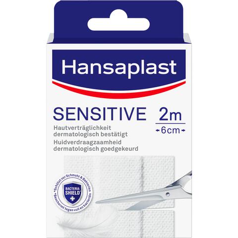 Hansaplast Sensitive Pleisterstrip 2 M x 6 CM
