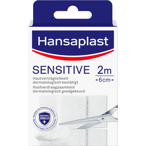 Hansaplast Sensitive Pleisterstrip 2 M x 6 CM